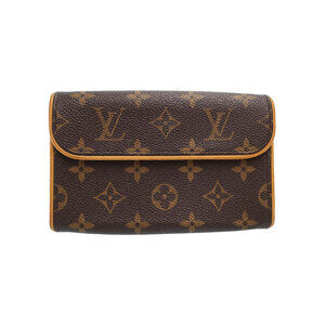 Louis Vuitton Monogram Leather Brown Pochette Florentine Waist Pouch